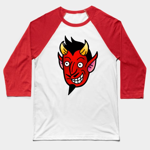 Devil Baseball T-Shirt by ReclusiveCrafts